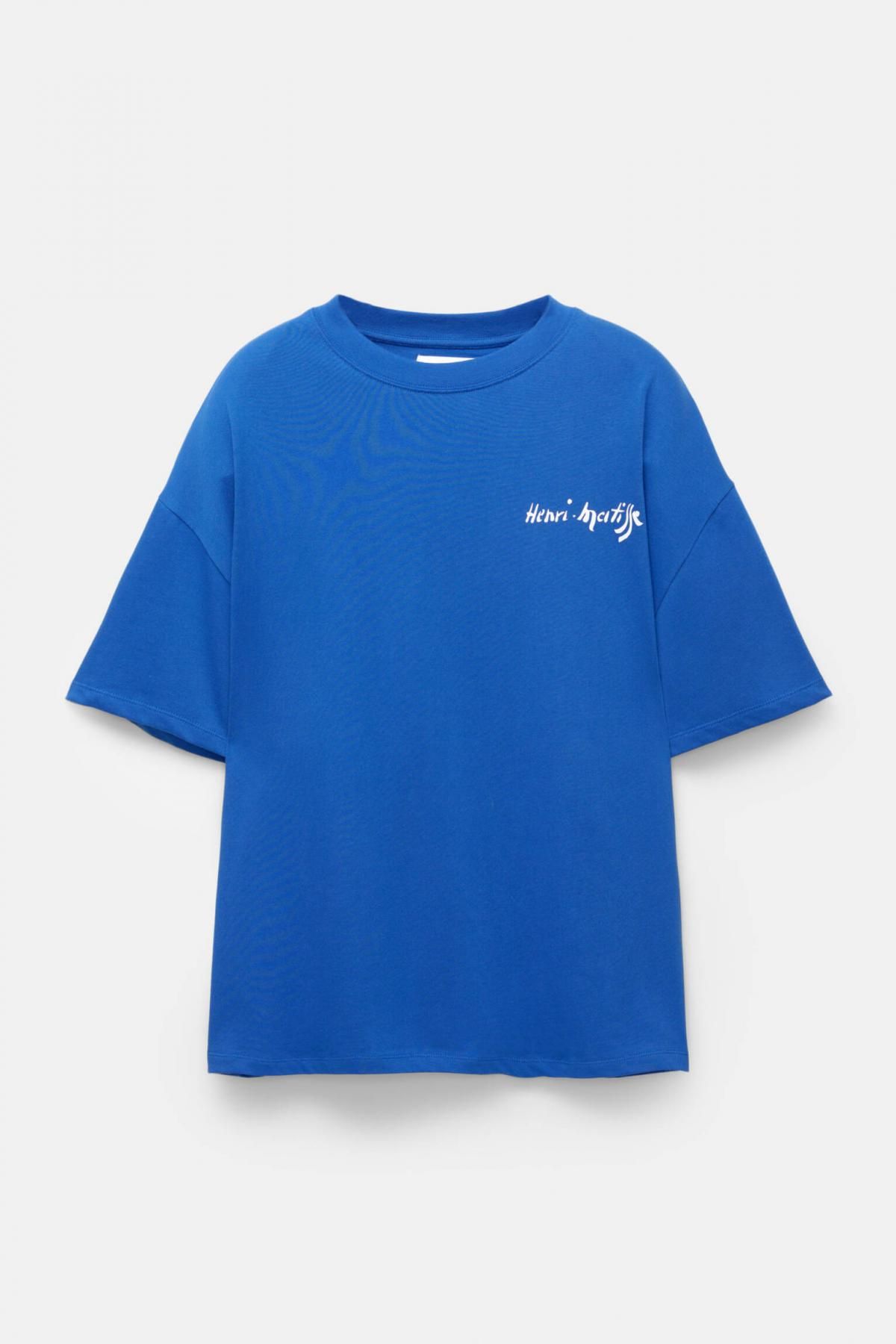 풀앤베어 블루 마티스 그래픽 반팔 티셔츠 7151/336 BLUE - 상품 이미지