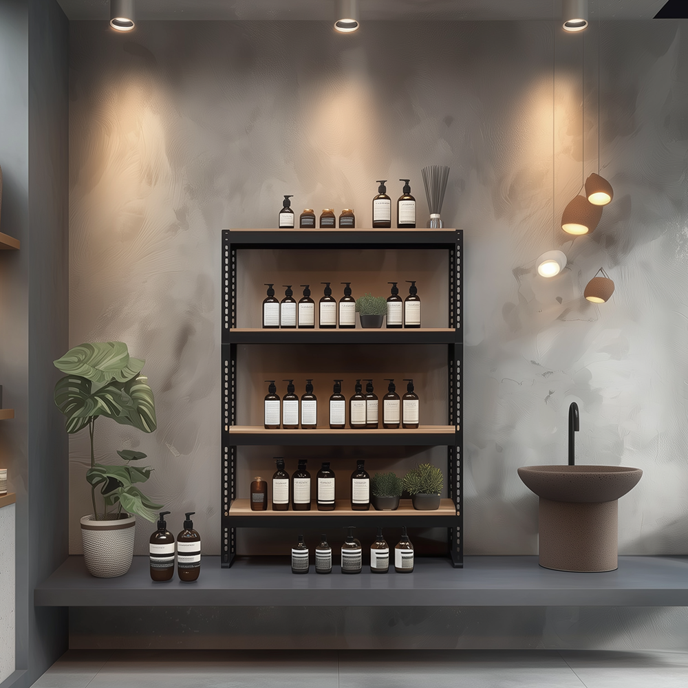 스피드랙 V2 4단 철제선반 12T합판 조립식앵글 창고 베란다 무볼트 300300900