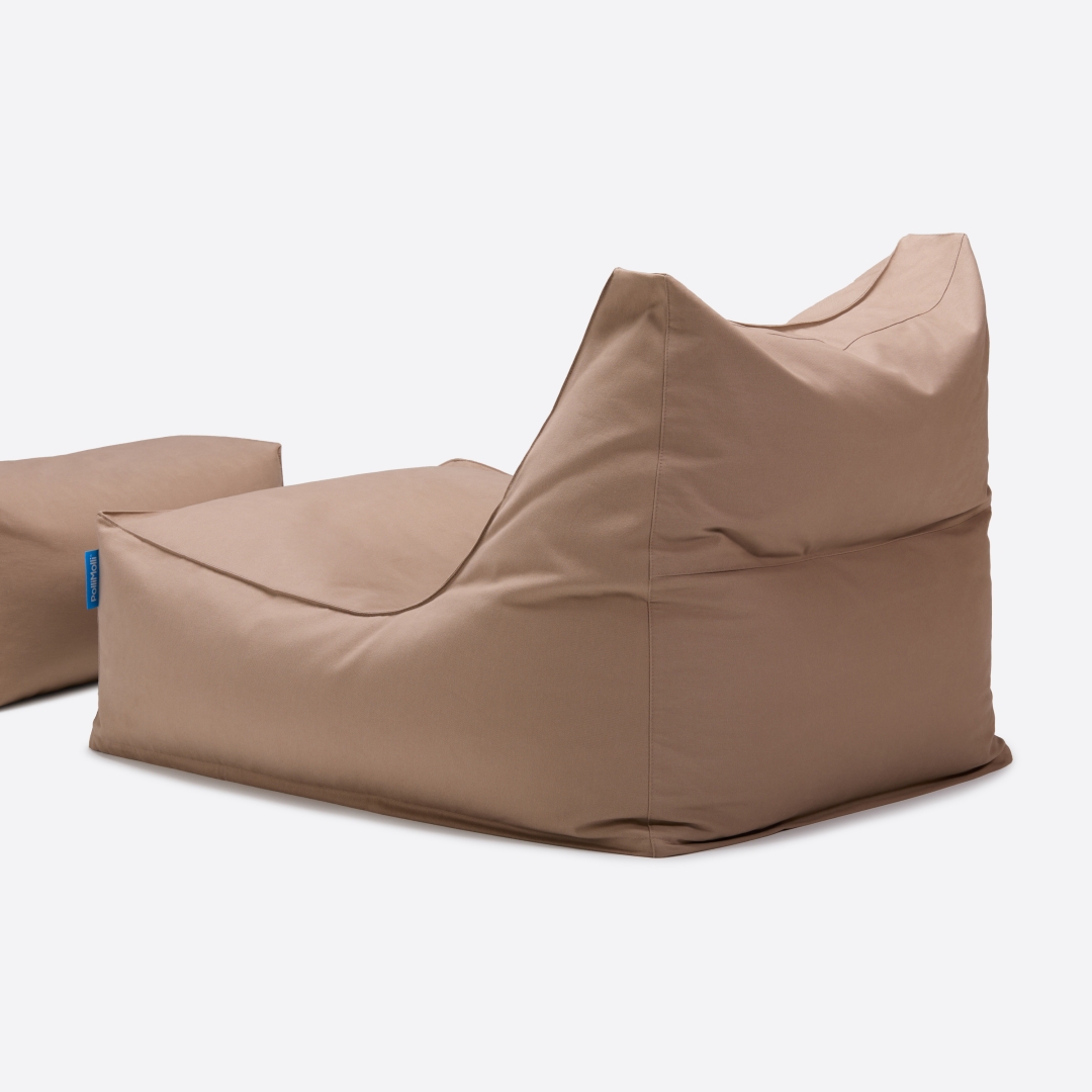 폴리몰리 빈백소파 1인용 대형 607C 코튼 좌식 쇼파, 모카 토프 (메시속커버, 선택안함)