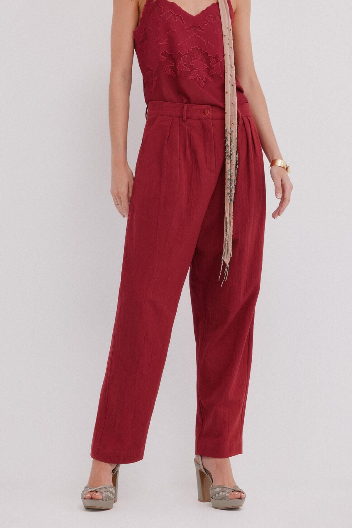 호스 인트로피아 필립 플리츠 팬츠 6542824 ROSA