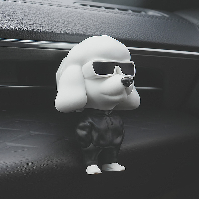 도그독 젠틀독 도베르만 피규어 차량용방향제 자동차 불독 송풍구 디퓨저 블랙체리