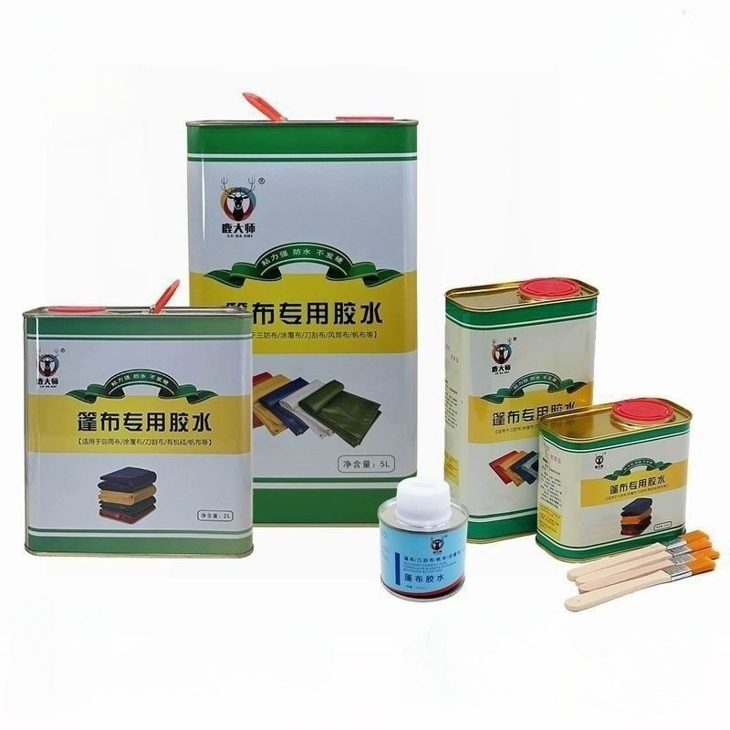 타포린접착제 500ml 1L 천막 보수 수선 pvc 수리 방수 타포린 1L 철제 캔 방수 접착제 - 상품 이미지