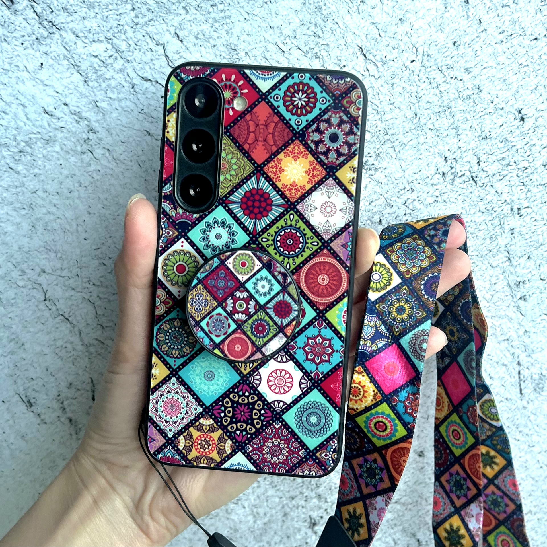 범퍼 케이스 실리콘 명품 스트랩 포함, 갤럭시S22 - 상세 이미지 5