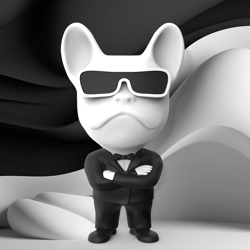 도그독 젠틀독 도베르만 피규어 차량용방향제 자동차 불독 송풍구 디퓨저 블랙체리