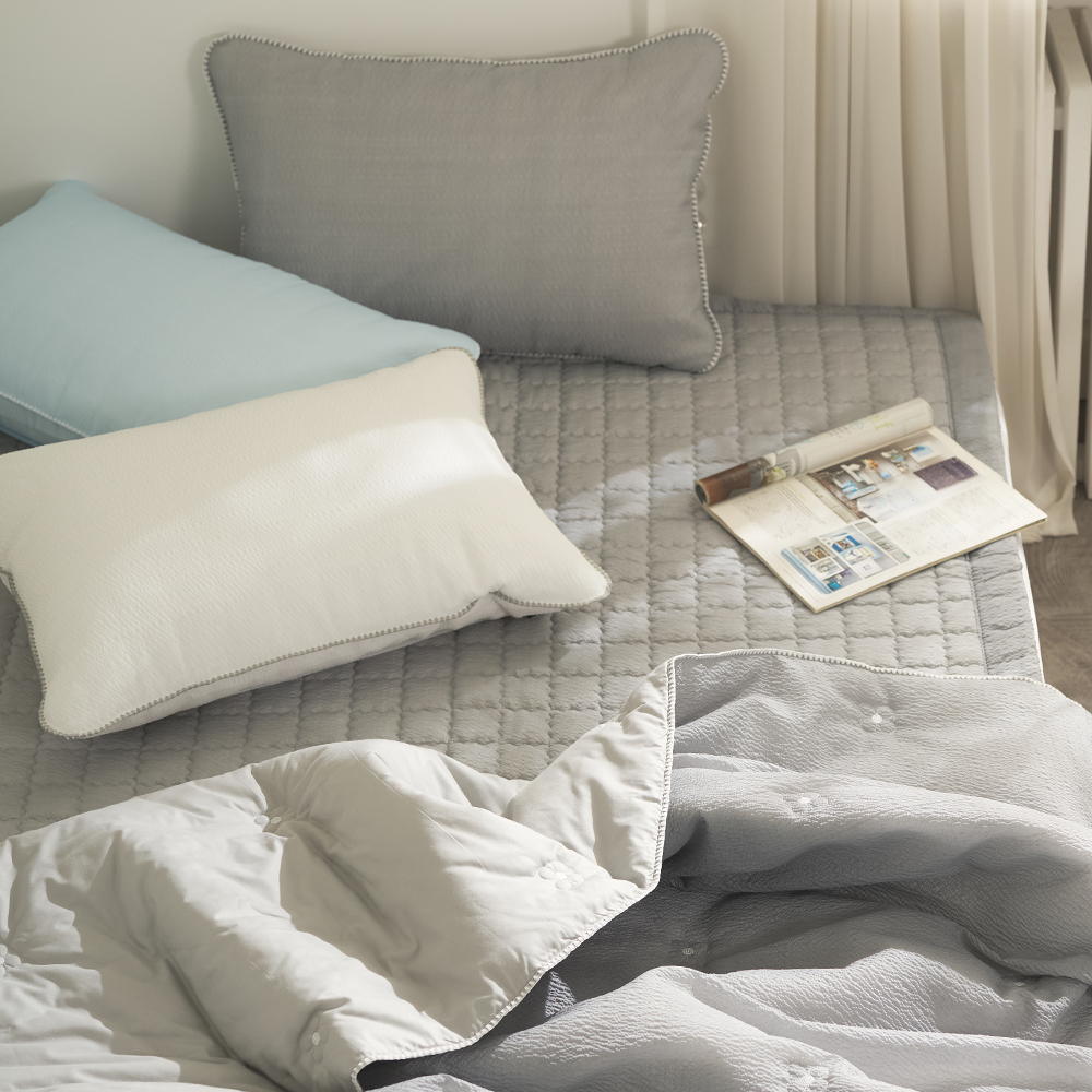 나라데코 순면 스노우리플 스프레드 시원한 여름이불 SS