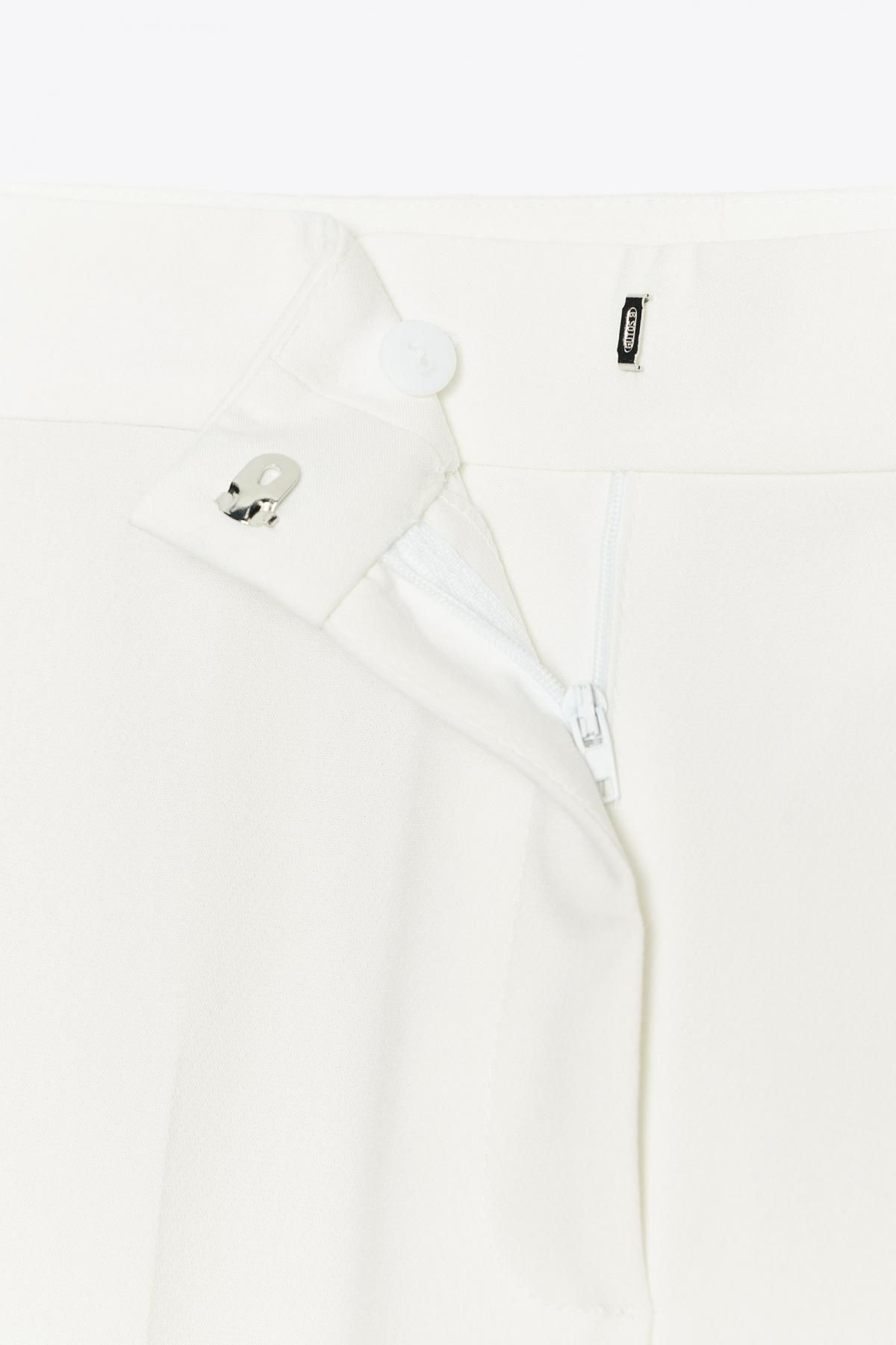 자라 하이웨이스트 스트레이트 팬츠 8183/597 ECRU - 상세 이미지 5