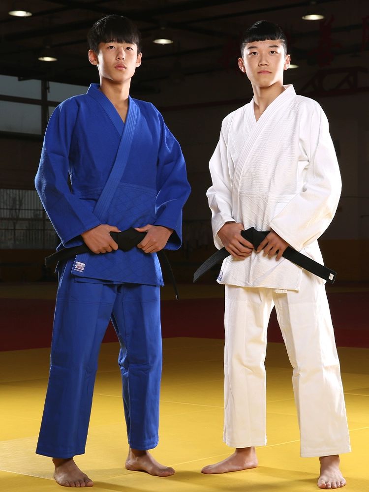 시합용 유도복 유도도복 대회도복 입문용 도복 체육관 화이트 경기형 KJ153 - 상품 이미지