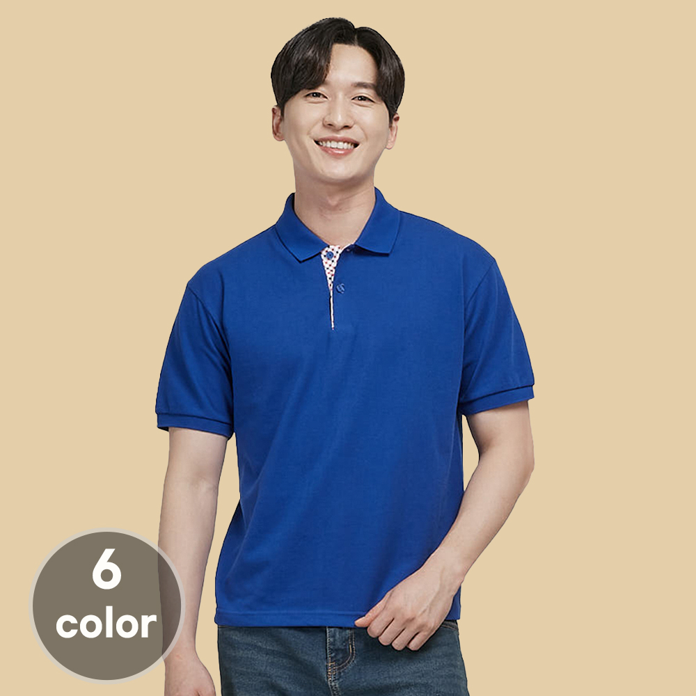 (6color)30수체크카라반팔티셔츠 식당 음식점 가게티 단체티 홀서빙복 - 상세 이미지 3