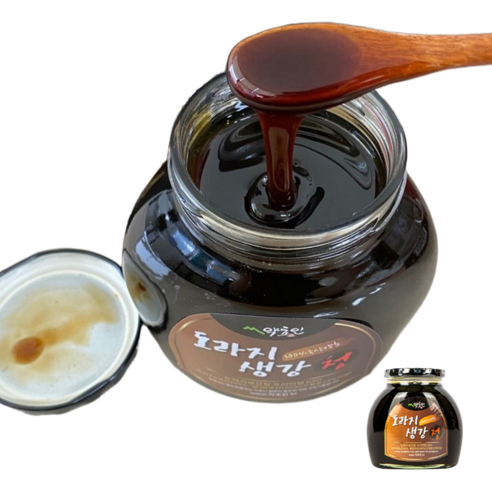 도라지 생강차 목에좋은 차 도라지 청 기침가래 약초인 650g, 1개 - 메인 이미지