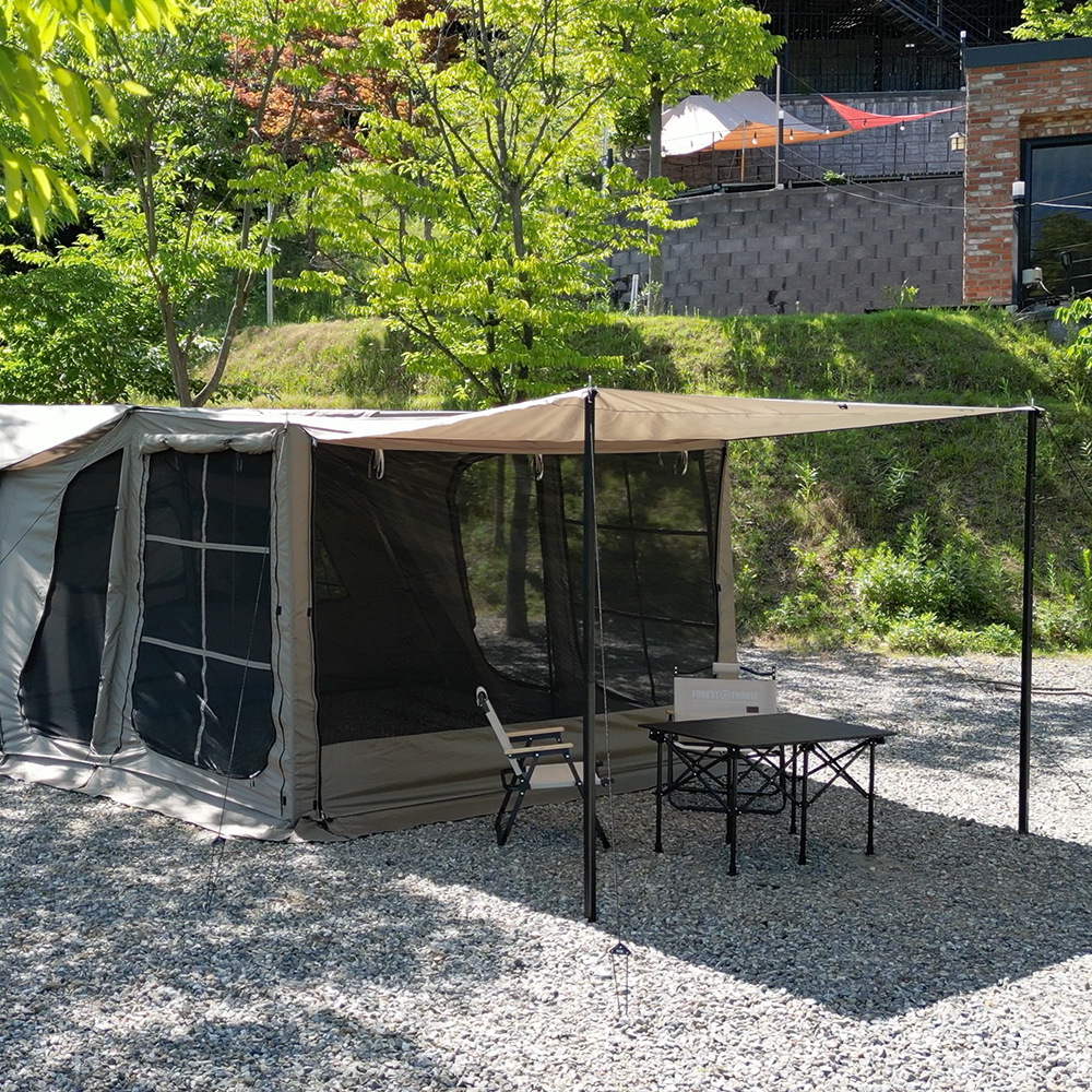 [풀오픈/하프오픈전용] 힐하우스 그늘막 원터치 텐트 확장형 전실