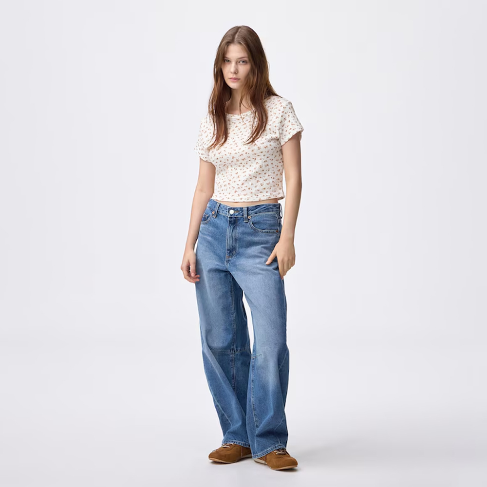 지유 바지 배럴 레그 청바지 71.0~75.0 cm 데님팬츠 358625,356006,352152 - 상세 이미지 5