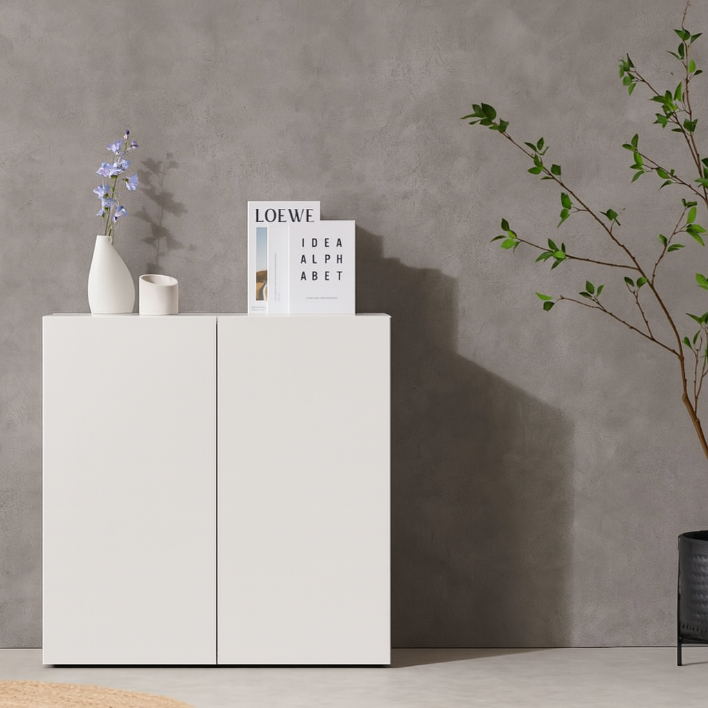 낮은 거실 폭좁은수납장 베란다 다용도 틈새 슬림 옷 다용도실 2단 높은 800 화이트