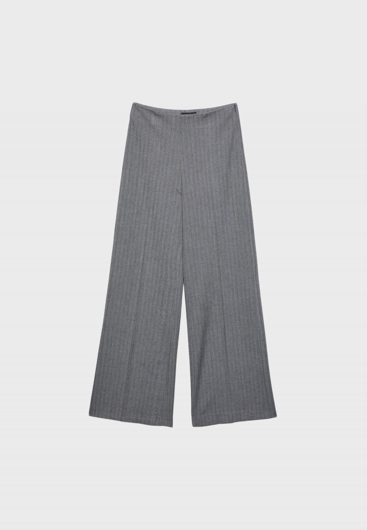 스트라디바리우스 와이드 하이웨이스트 스마트 팬츠 8269/207 DARK GREY - 상세 이미지 4