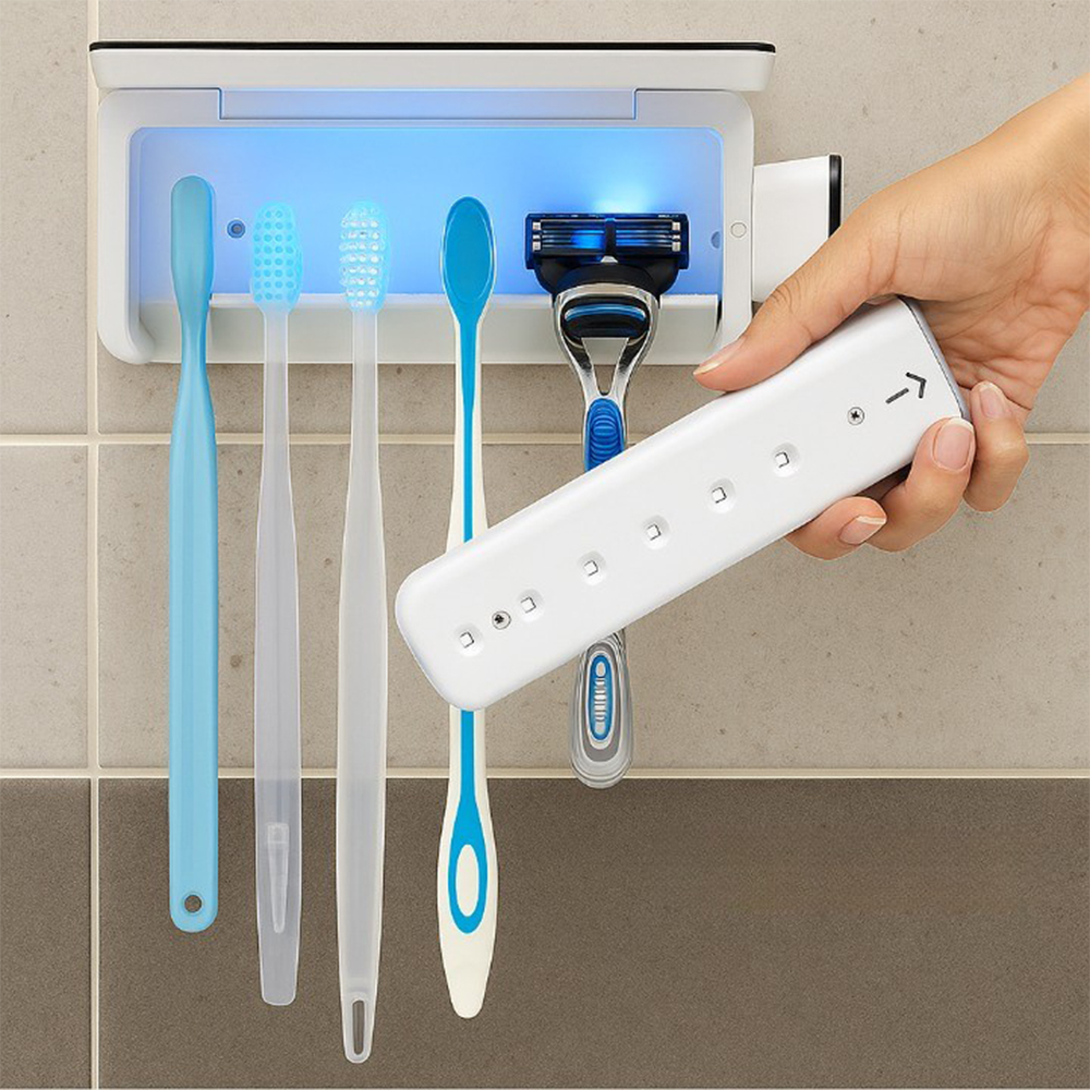 베스코 무선 칫솔살균기 칫솔 소독기 UV C 살균 가정용 충전 살균봉분리 국산