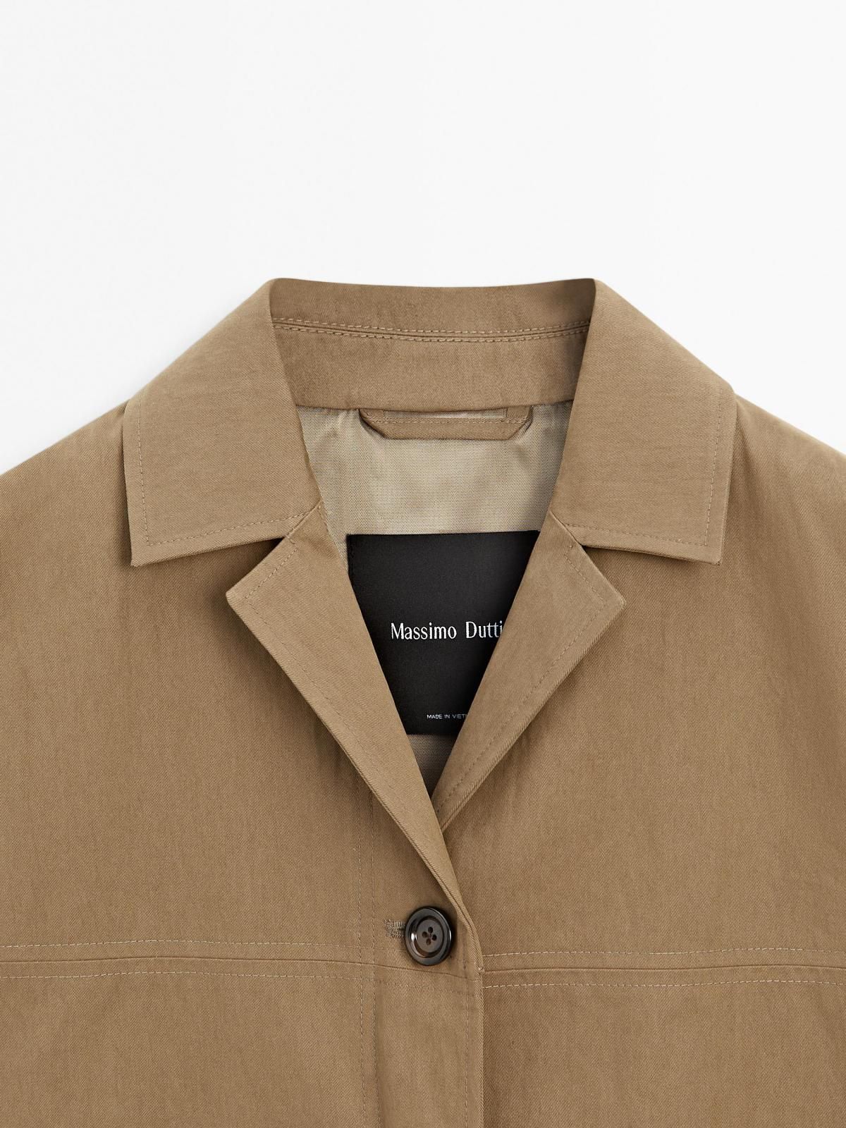 마시모두띠 테일러드 코튼블렌드 싱글버튼 블레이저 6711/800 BEIGE - 상세 이미지 5