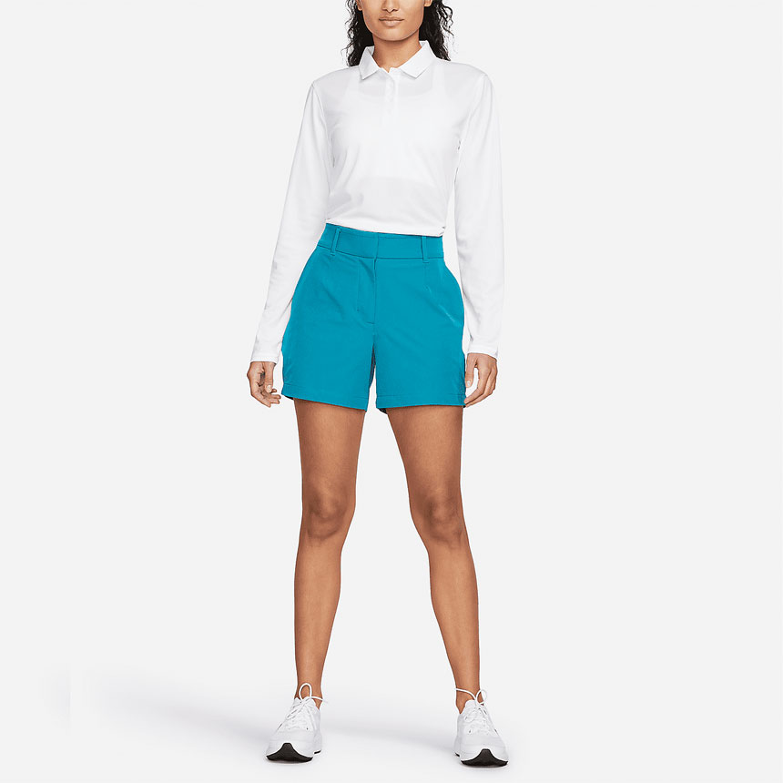 [오늘출발] 나이키 골프 드라이핏 빅토리 여성 롱슬리브 폴로 티셔츠 화이트, S - 상세 이미지 4