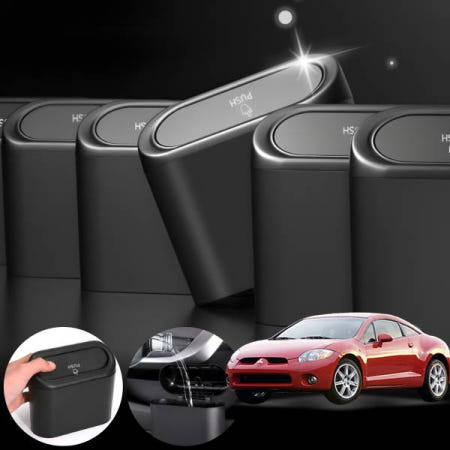 [자체제작]배터리온 미쯔비시 이클립스 2.0(89~12) 자동차 다용도 수납 휴지통 블랙 2개