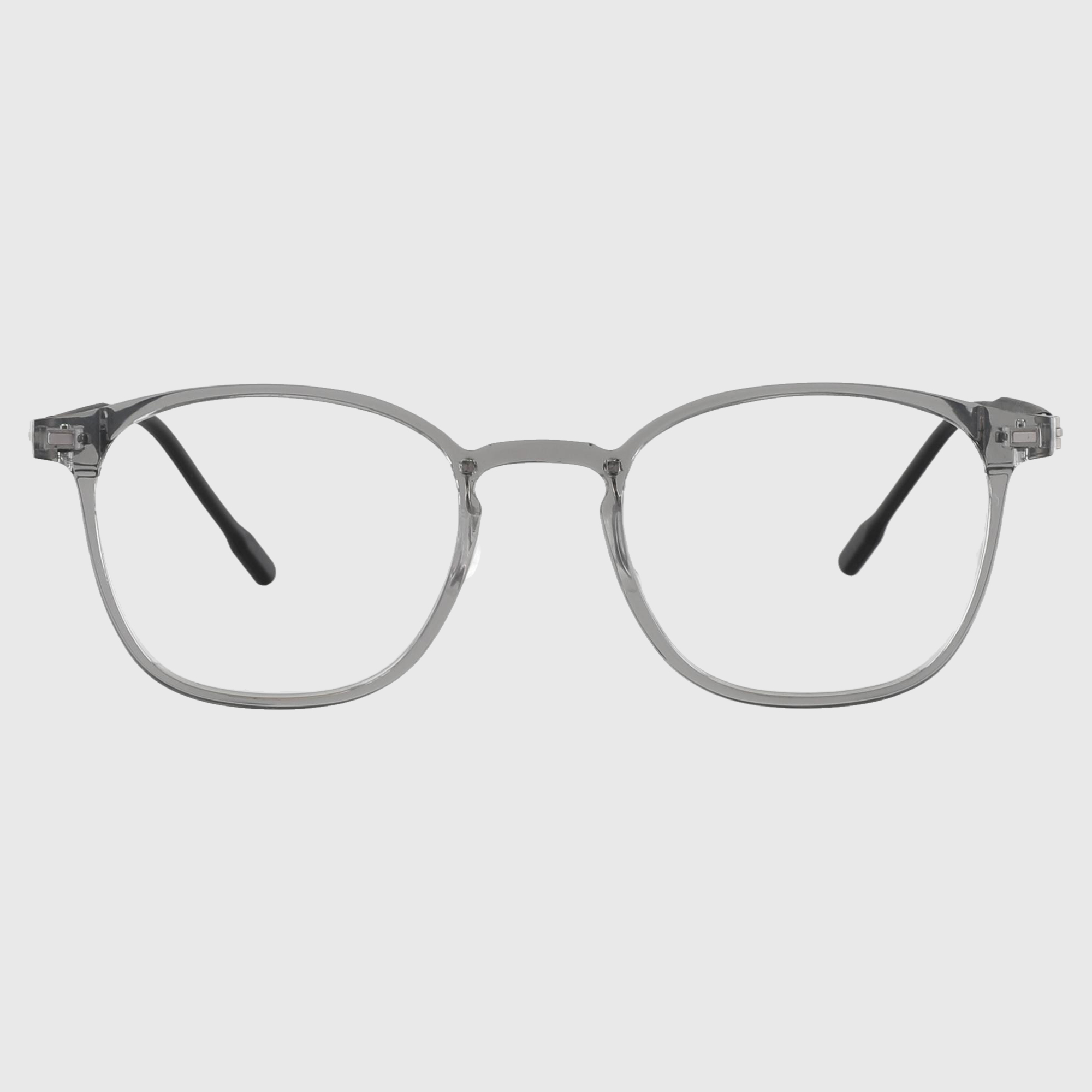 블루스크린차단 초경량 국산 나사없는 사각 뿔테 안경 투명