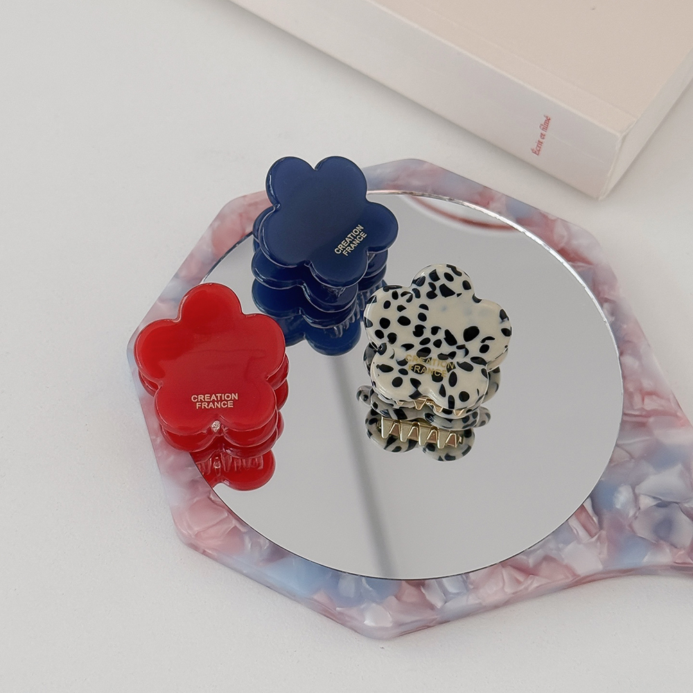 프랑스핀 비비드꽃 미니헤어집게핀 옆머리고정 머리핀 헤어핀 삔 CREATIONFRANCE 이미지 6