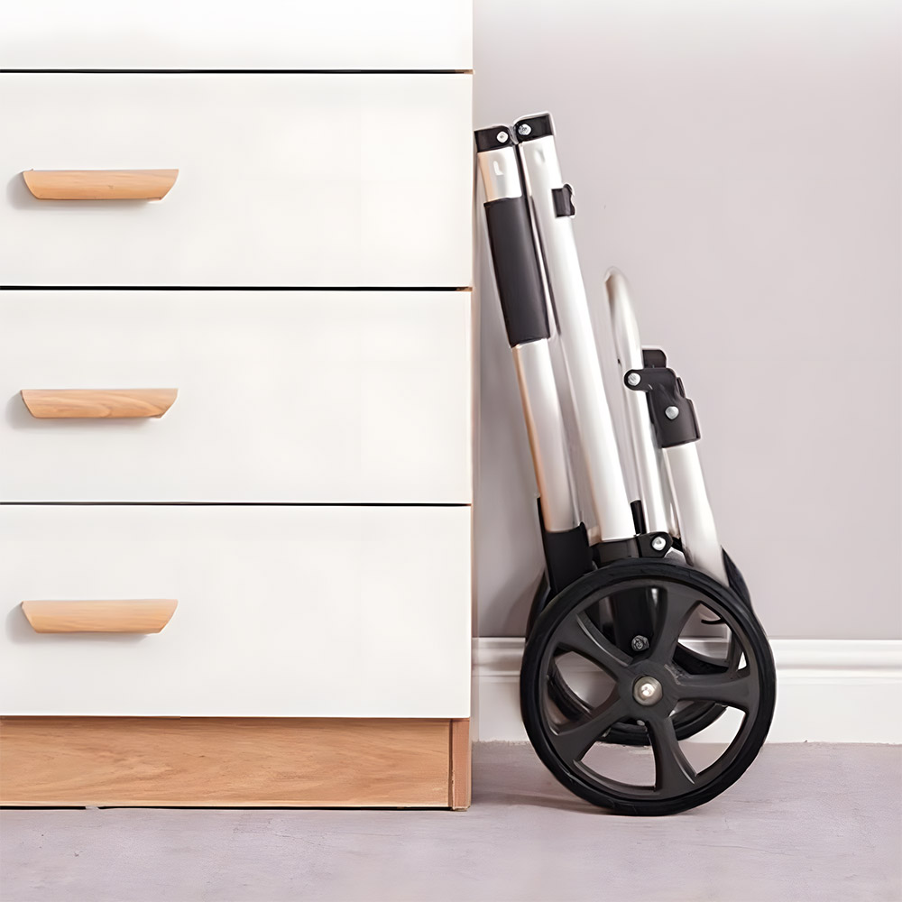 담다 시장바구니캐리어 장바구니 접이식손수레 바퀴달린 마트 쇼핑카트 대형, 블루(포켓형)