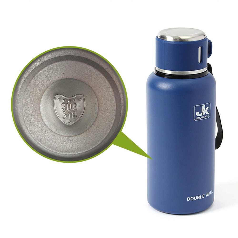 원터치 일리터텀블러 스텐 보온보냉물통 등산 헬스 물병 1L