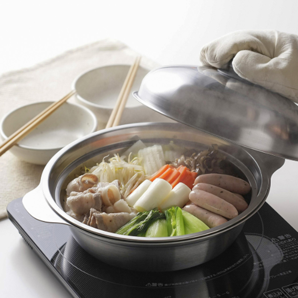 일본 돔형 스텐 찜기 찜솥 냄 인덕션 이유식 찜냄비 - 상세 이미지 5