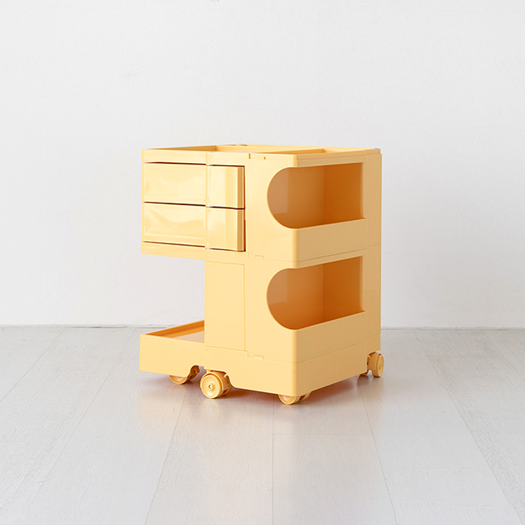 빙그리 회전서랍 트롤리 2단 버터옐로우 4522.2683