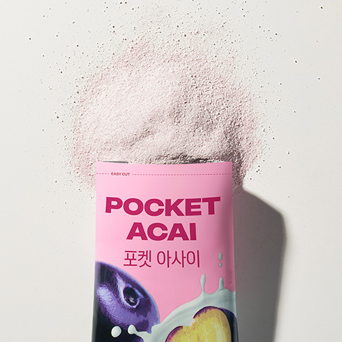 랩노쉬 포켓 아사이 1박스(7포) 저당 아사이베리혼합분말 아사이 베리 주스 요거트 분말 이미지 6