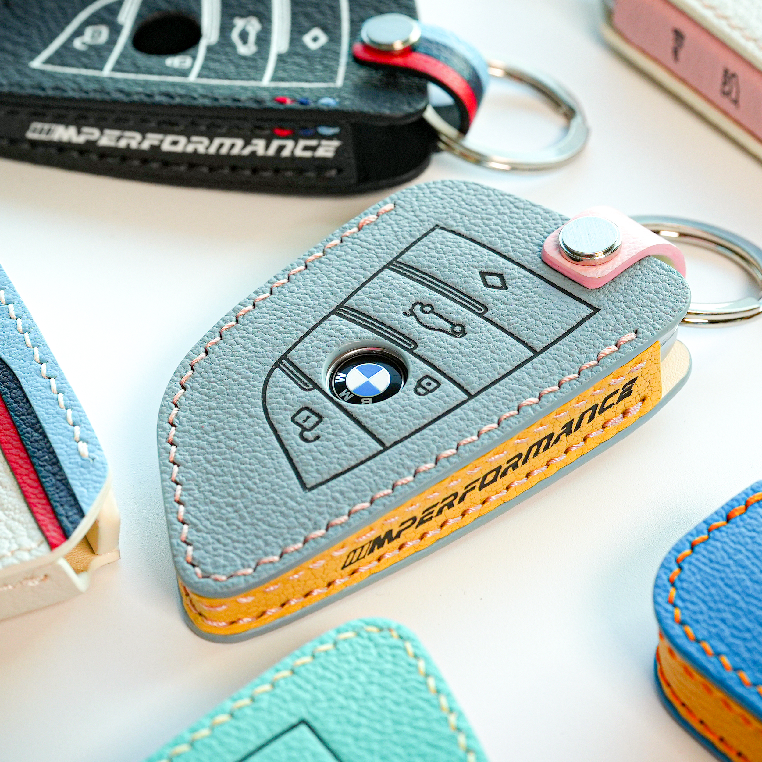 오드핸즈 BMW 키케이스 자동차 가죽 키홀더 커버 B-4