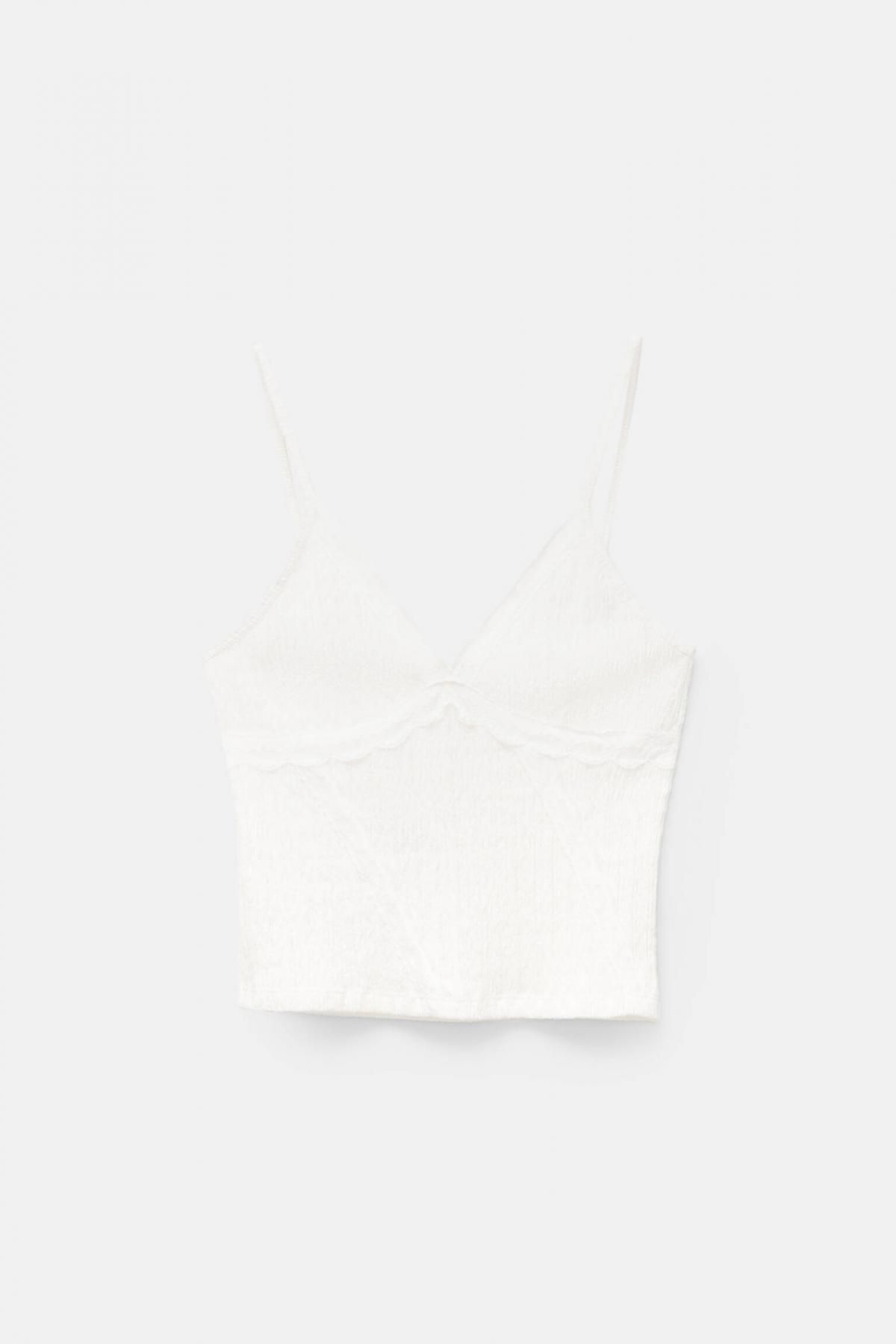 풀앤베어 러스틱 심플 캐미솔 탑 7151/347 OFF WHITE - 상품 이미지