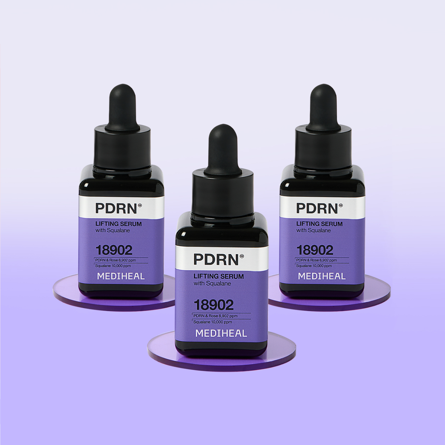 메디힐 PDRN 모공 탄력 세럼 / 식물성 로즈 피디알엔 앰플 40ml, 3개 - 메인 이미지