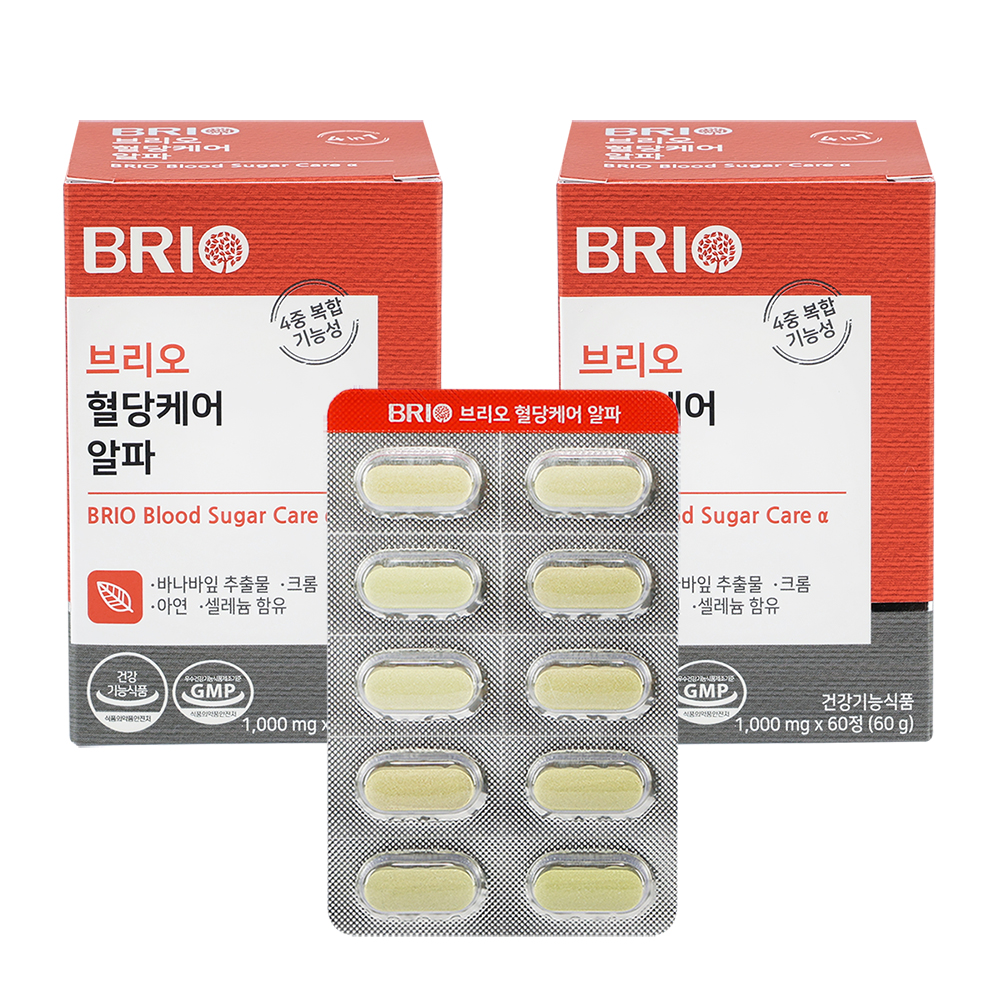 브리오 혈당케어 알파 / 바나바잎 추출물 크롬 아연 셀레늄 셀렌 영양제 60정, 2개 - 상세 이미지 5