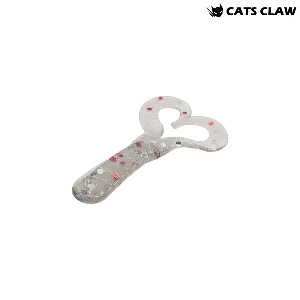 캣츠크로우 트윈테일 쏘가리웜 꺽지웜 011 스모크 믹스, 5cm(2인치) - 메인 이미지