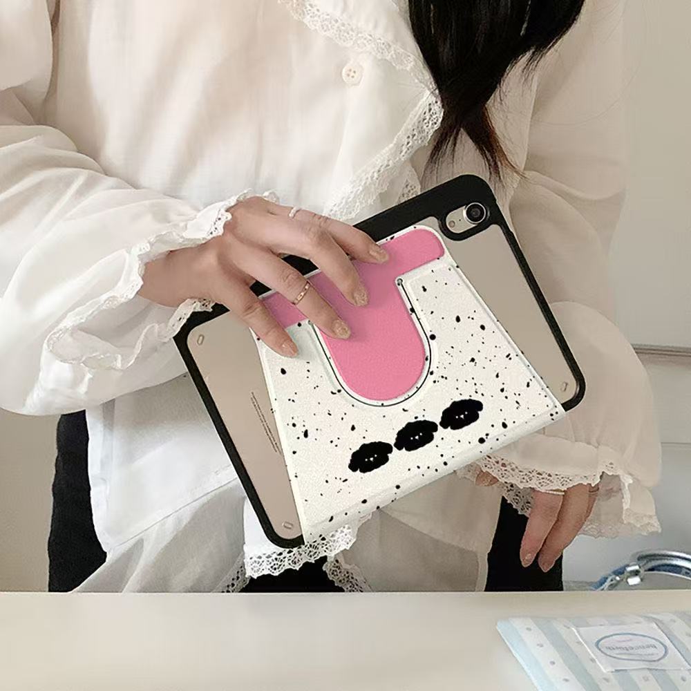 블랙독 캐릭터 회전 아이패드 케이스 iPadair4/5/6/7 iPadPro/11A16/10 - 상세 이미지 4