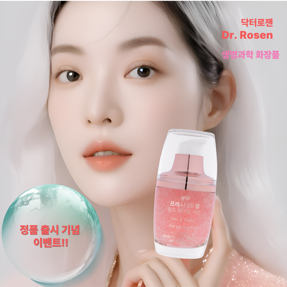 닥터로젠 로즈바이탈 펩타이드세럼 더마 캡슐에센스 주름 개선 미백앰플 - 메인 이미지