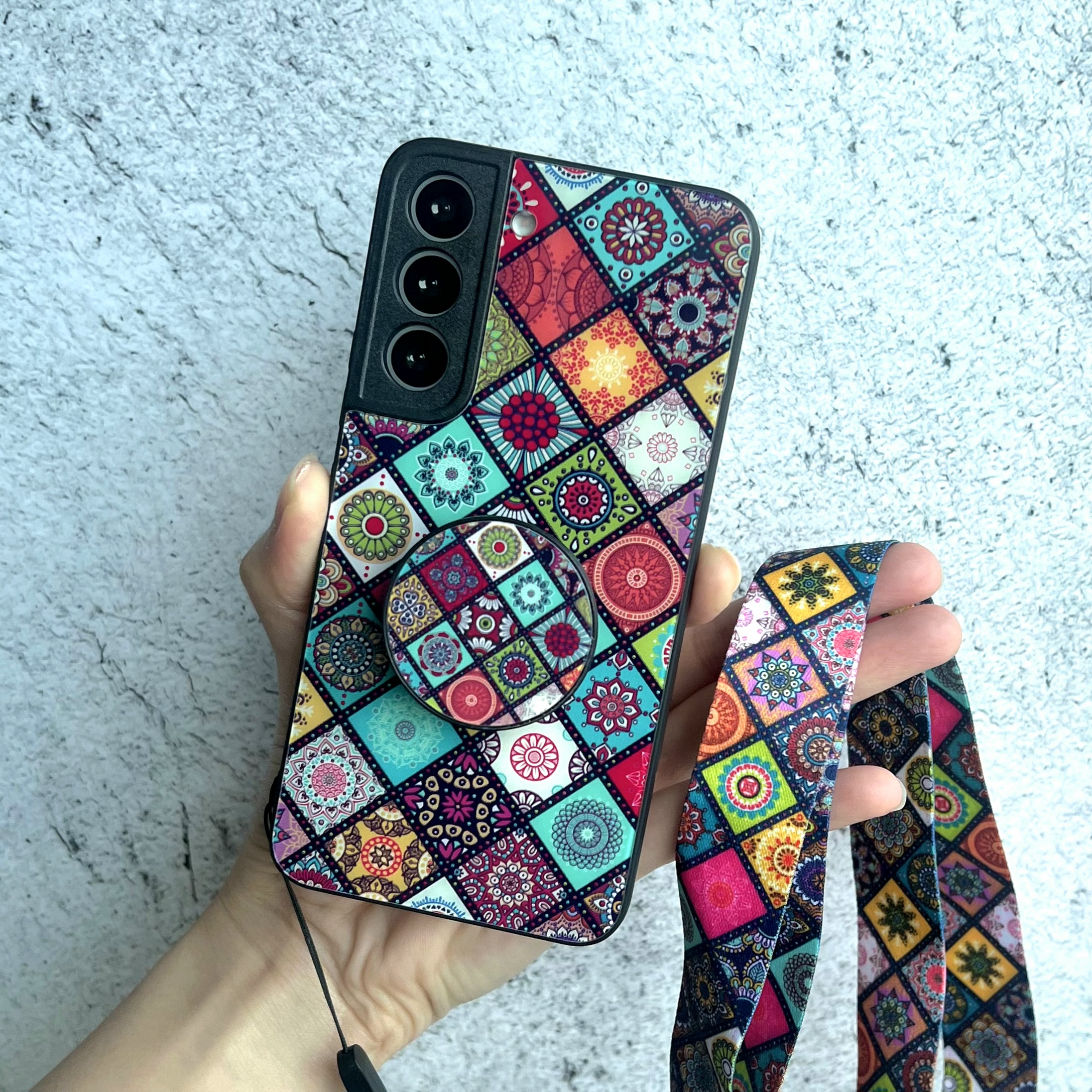 범퍼 케이스 실리콘 명품 스트랩 포함, 갤럭시S22 - 상세 이미지 4