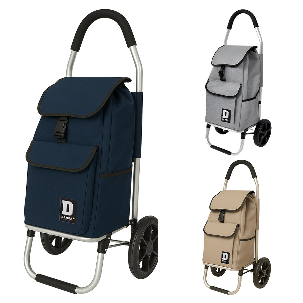 장바구니캐리어 대형 접이식 폴딩카트 핸드형 시장용 쇼핑가방