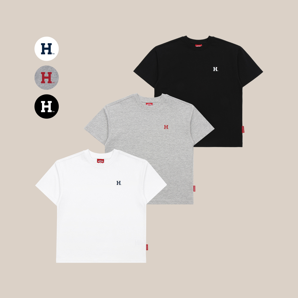 무료교환/반품 하버드키즈 여름 기본 로고 반팔 티셔츠 반팔티 만원의행복 할인