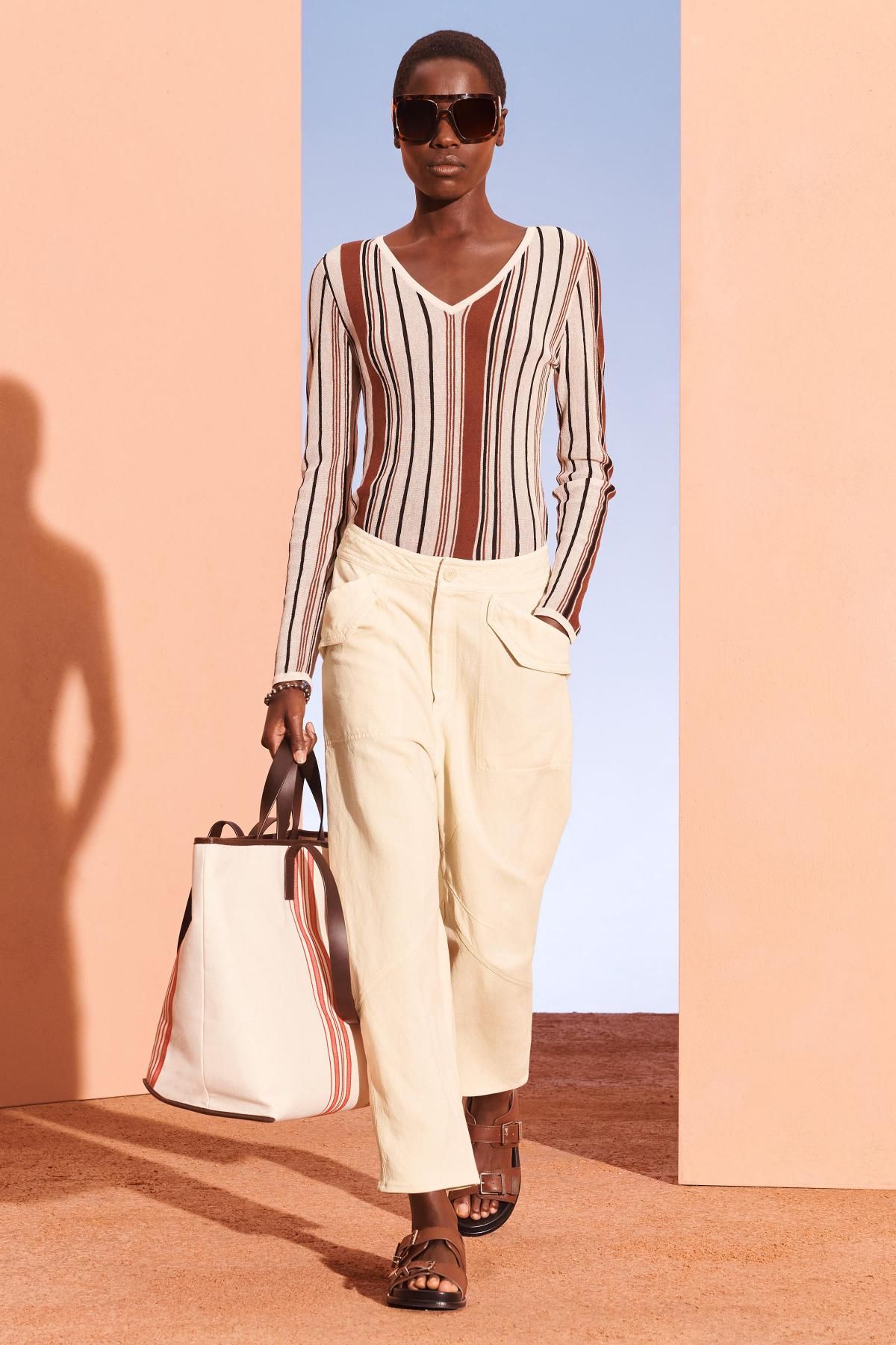 자라 스트라이프 브이넥 린넨혼방 니트 스웨터 2893/900 STRIPED - 상세 이미지 2
