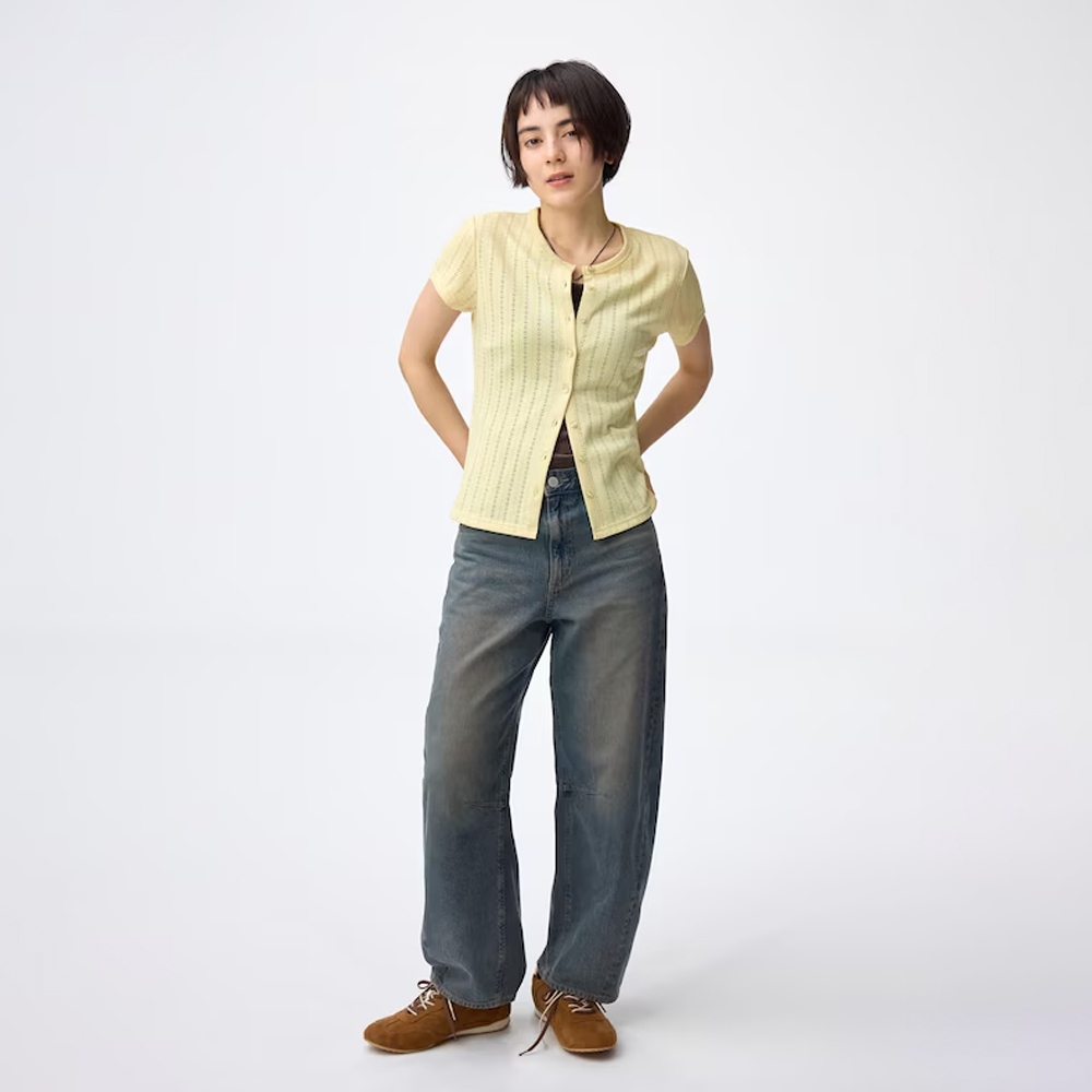 지유 바지 배럴 다리 청바지 B + EC 68.0cm 데님팬츠 357503 - 상세 이미지 3