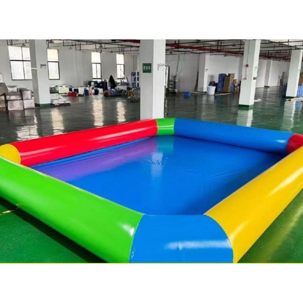 에어바운스 풀장 야외 볼풀장 물놀이장 워터 펜션 높이 60cm (펌프) 50평방 (10x5m) - 상세 이미지 2