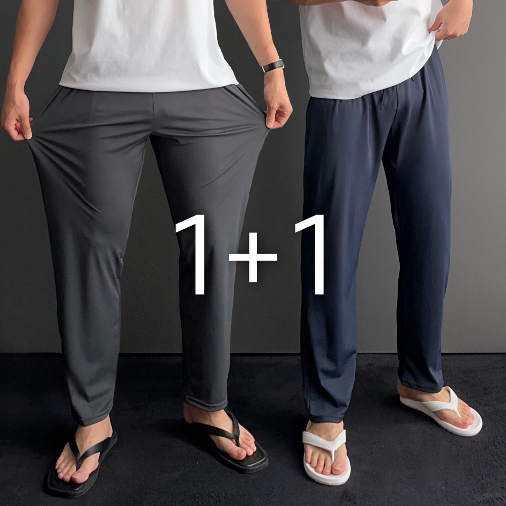 1+1 냉장고바지남성 남자냉장고바지 남자통바지 - 상품 이미지