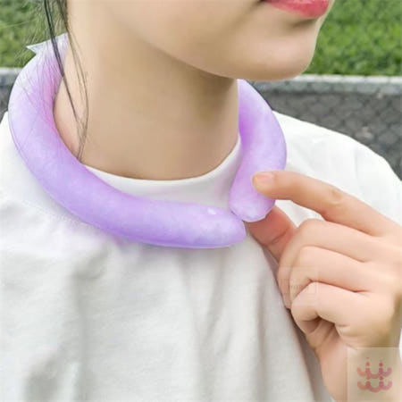 보급창고3호점 아이스 넥쿨러 퍼플 넥쿨링튜브 쿨링목걸이 아이스밴드