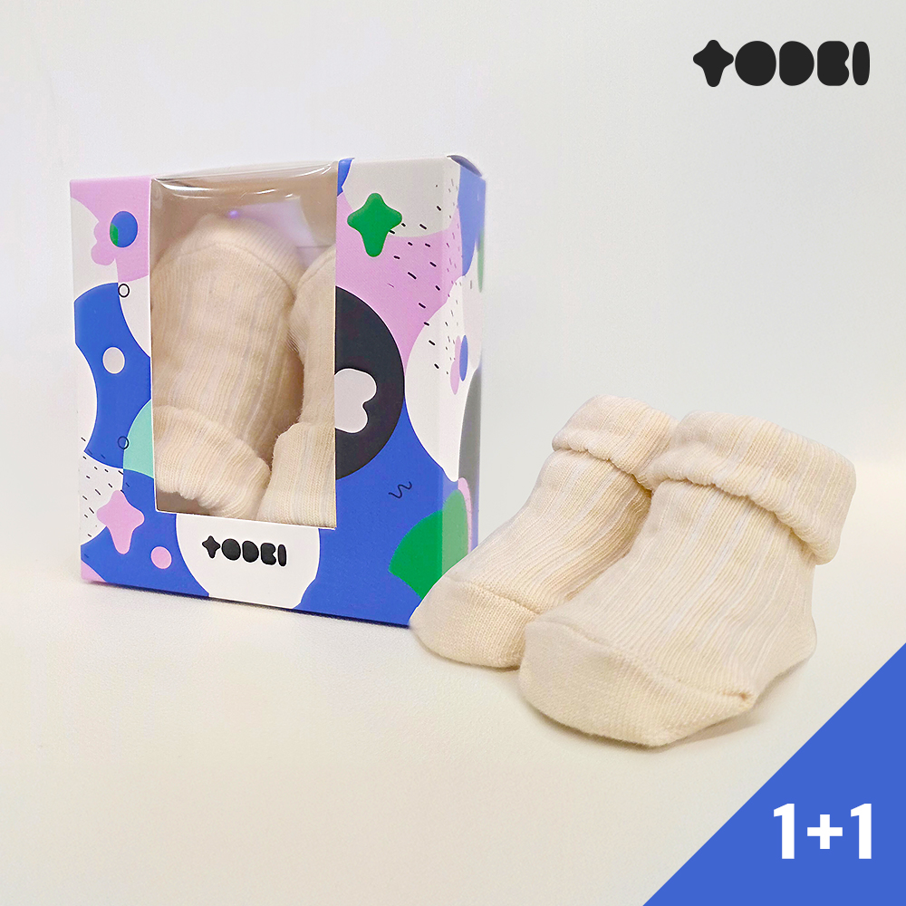 [토드비] 주아유 신생아 유아용 아기 양말 2개구성
