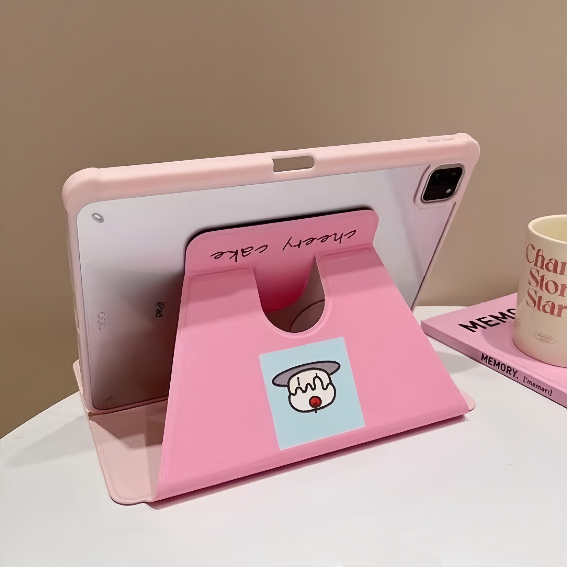 동물 캐릭터 회전 아이패드 케이스 iPadair4/5 2024Pro7/8/9/10th - 상세 이미지 2