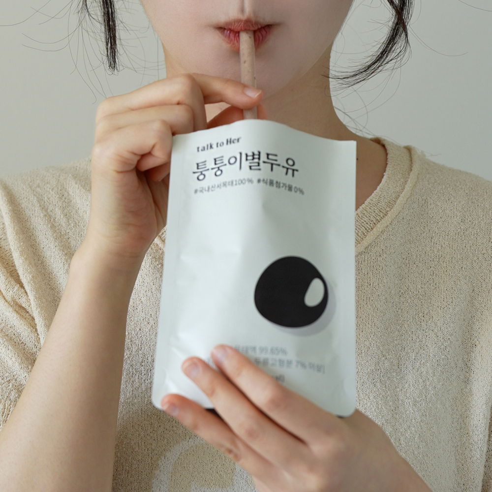 퉁퉁이별두유 임산부 선물 서목태 약콩 콩물 두유 무가당 국산 검은콩 190ml, 40개 이미지 2