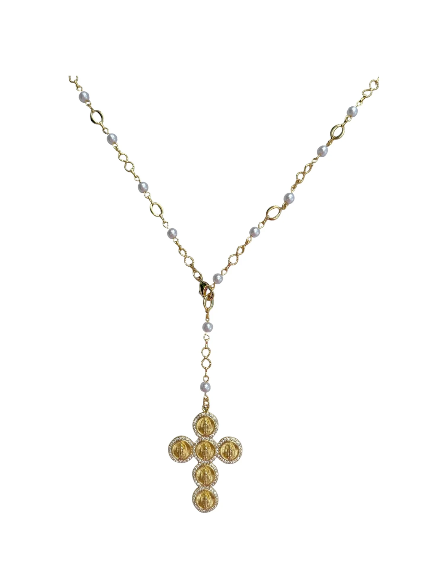 LA판타지 볼드한 십자가목걸이 도금 팬던트목걸이 cross necklace - 상세 이미지 2
