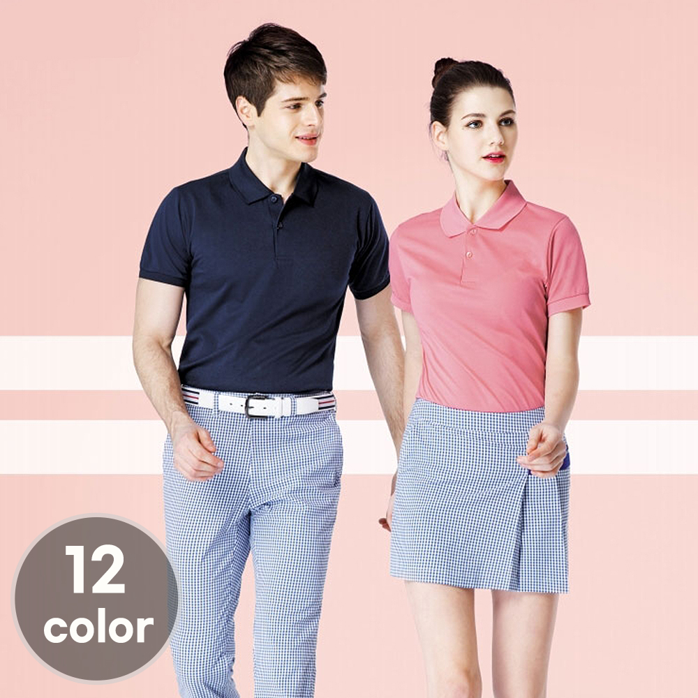 (12color)36수PKG카라(포켓없음) 반팔티셔츠 식당 음식점 가게티 단체티 홀서빙복 - 상세 이미지 2