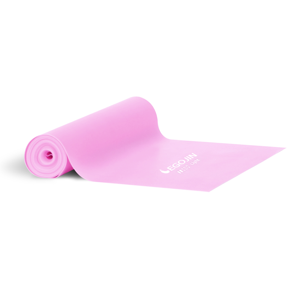 이고진 더쎈 스트레칭밴드 파스텔 0.4mm 베이비핑크 라텍스 고무 요가 필라테스 홈트 밴드 - 상세 이미지 3