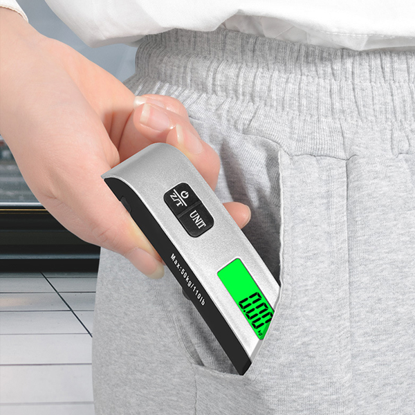 여행용 기내용 저울 캐리어 손 휴대용 측정기 무게 수화물 전자손저울 다용도 고리 - 상세 이미지 3